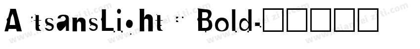 ArtsansLightC Bold字体转换